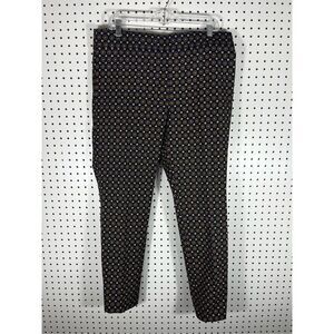 Talbots Essex ankle printed pants size 14